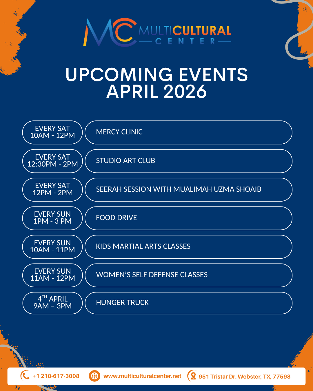 Upcoming Events