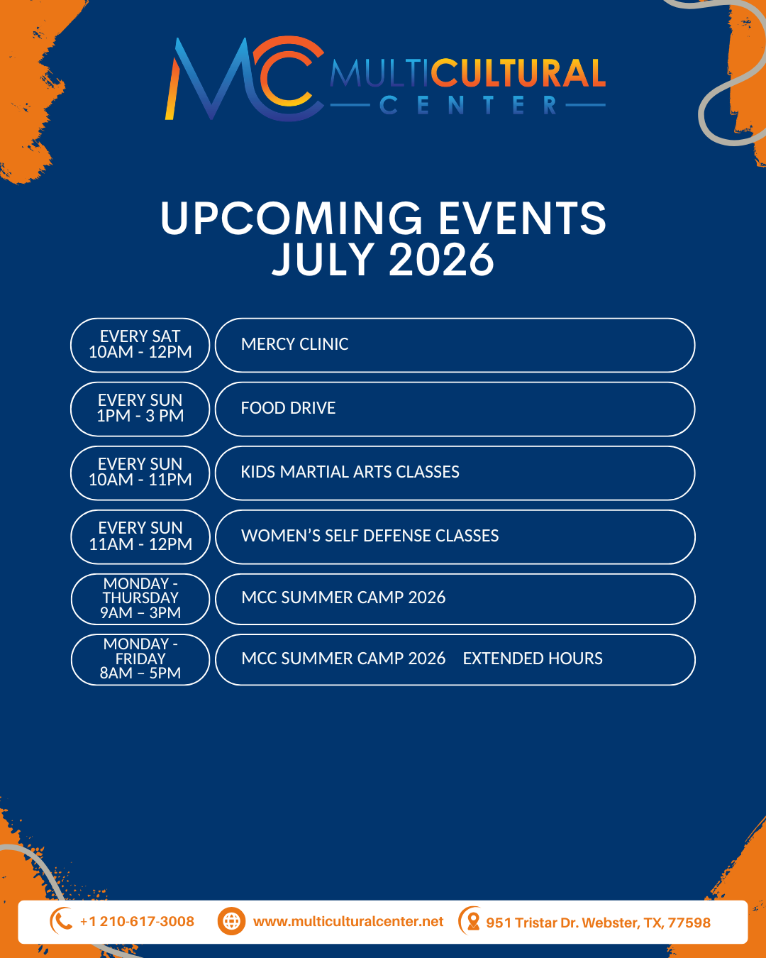 Upcoming Events