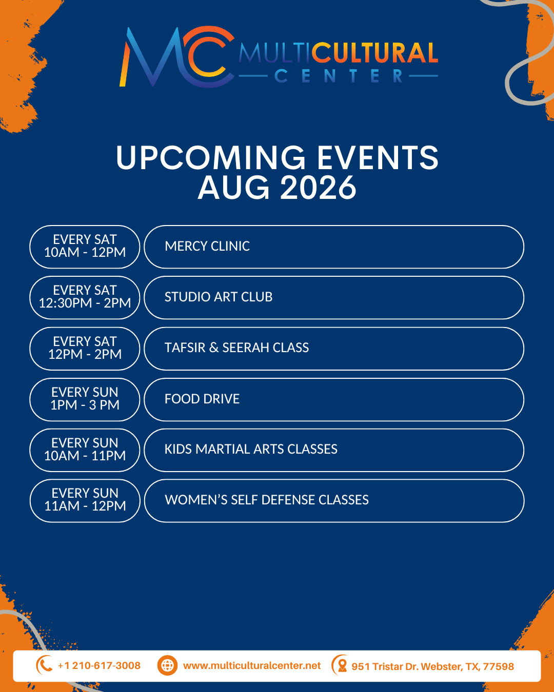 Upcoming Events